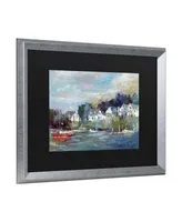 Richard Wallich Dock Matted Framed Art