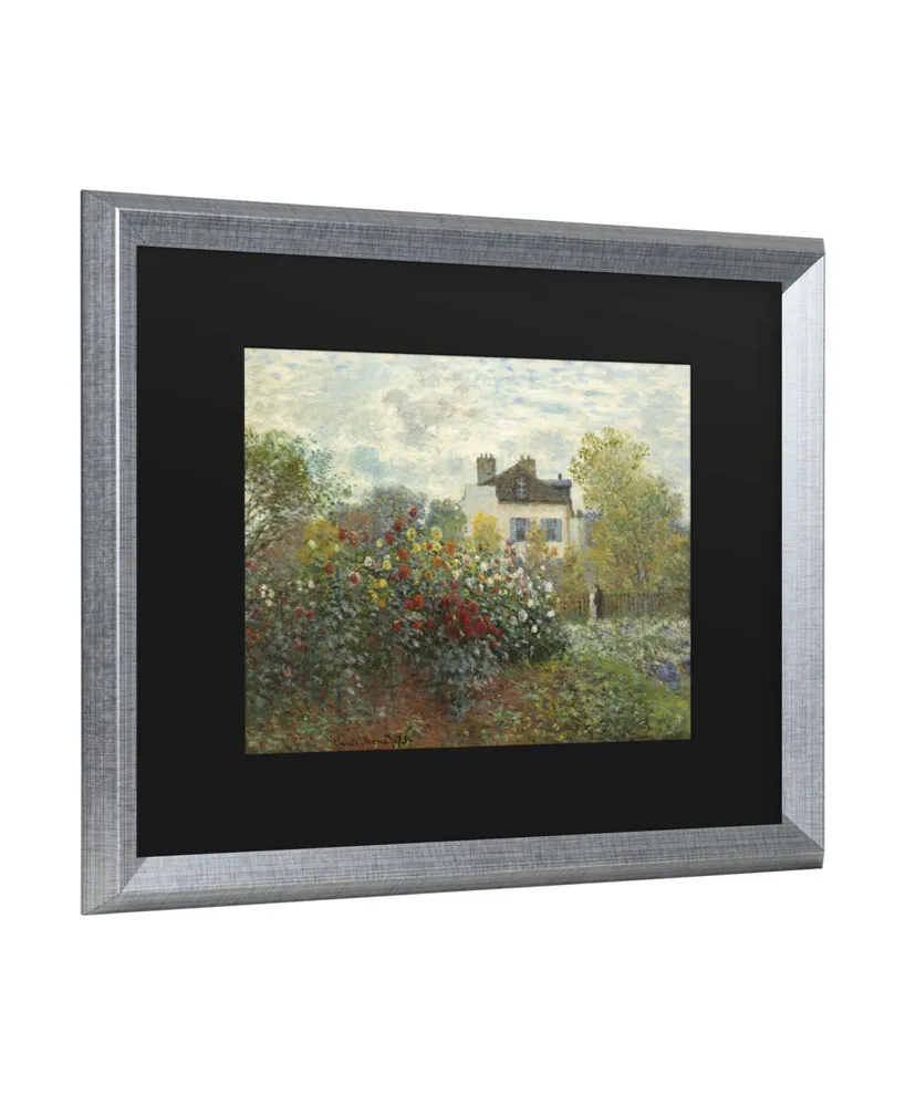 Claude Monet The Artist's Garden in Argenteuil Matted Framed Art