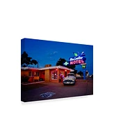 American School Blueswallow Motel Canvas Art - 37" x 49"