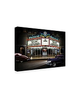Helen Flint Diners and Cars I Canvas Art - 20" x 25"