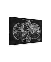 Studio W Charcoal World Map Canvas Art - 37" x 49"