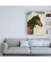 Fab Funky Horse Chestnut with Ivy Canvas Art