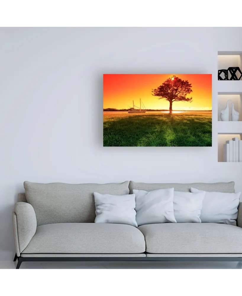 Beata Czyzowska Young Bc Orange skies Canvas Art