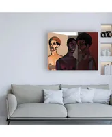 Jaleel Campbel Three Men Canvas Art - 15.5" x 21"