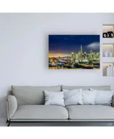 Dave Gordo San Francisco Holiday Lights Canvas Art - 15.5" x 21"