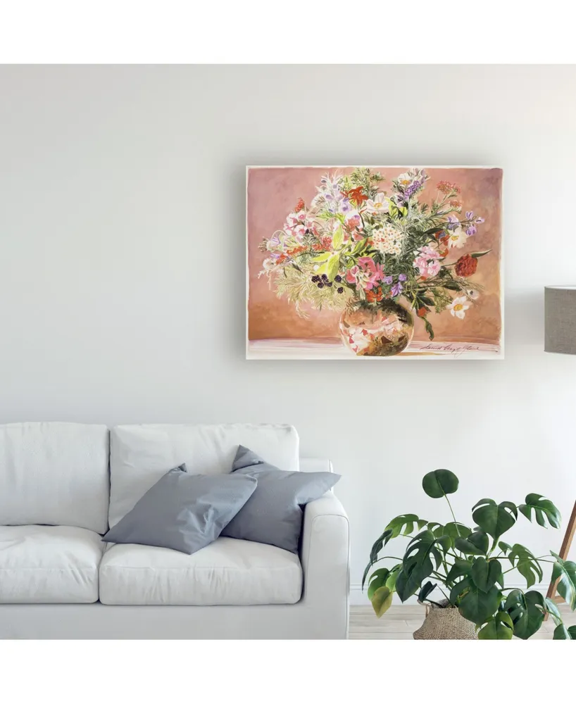 David Lloyd Glover Summer Bouquet Blush Canvas Art