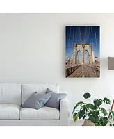 Monte Nagler Brooklyn Bridge New York City New York Color Canvas Art - 20" x 25"