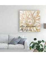 Jarman Fagalde Metallic Floral Quote I Canvas Art - 20" x 25"