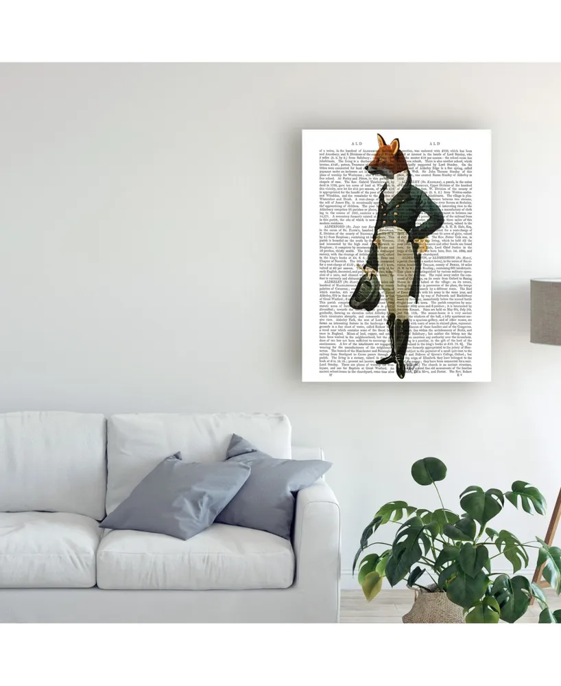 Fab Funky Dandy Fox, Full Canvas Art