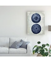 Fab Funky Indigo Blue Sea Urchins B Canvas Art - 19.5" x 26"