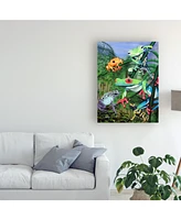 Patrick Sullivan Tree Frogs Canvas Art - 19.5" x 26"