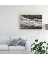 Albena Hristova Currents Gray Black White Canvas Art - 19.5" x 26"