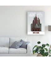 Fab Funky Cityscape Canvas Art - 36.5" x 48"