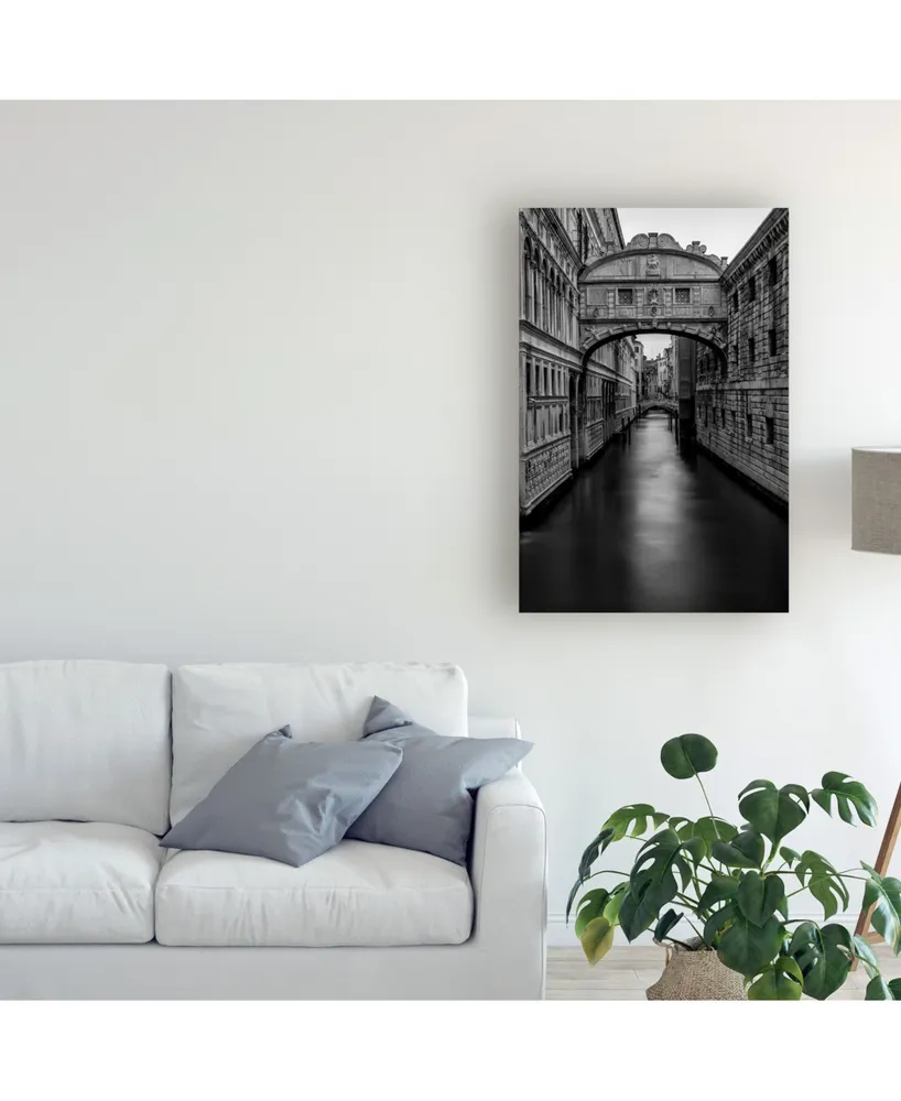 Danny Head B&W Bridge of Sighs Canvas Art