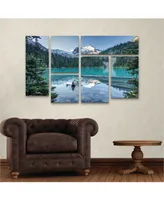 Pierre Leclerc Natural Beautiful British Columbia Multi Panel Art Set 6 Piece - 49" x 19"