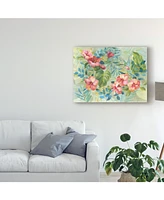 Danhui Nai Hibiscus Garden Canvas Art - 37" x 49"