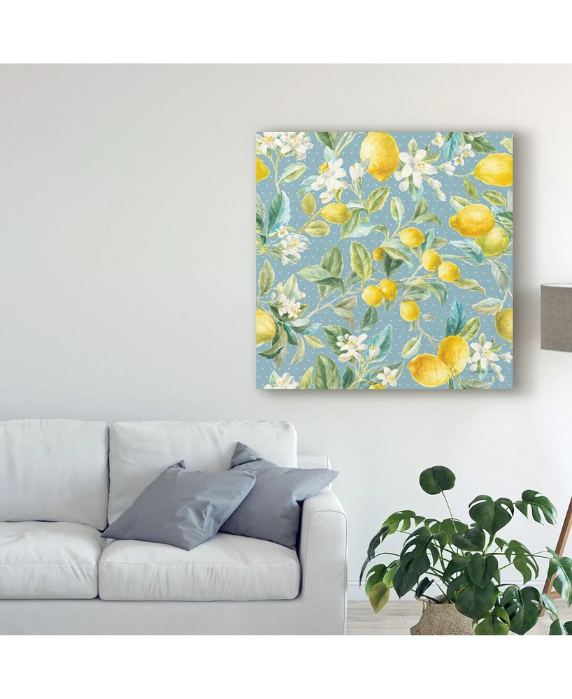 Danhui Nai Floursack Lemon Pattern Ib Canvas Art - 15" x 20"