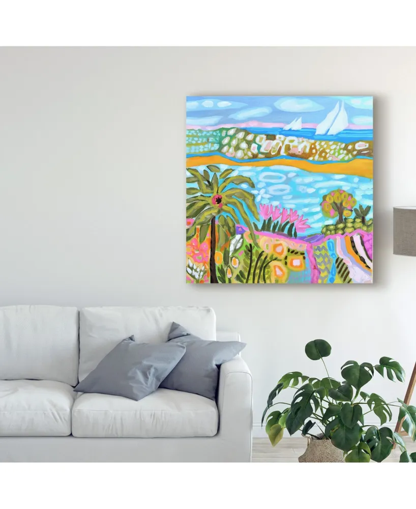 Karen Fields Palm Retreat Canvas Art