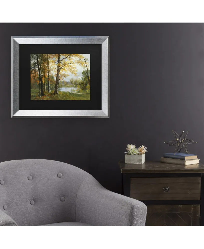 Albert Bierstadt A Quiet Lake Matted Framed Art