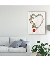 Kathleen Parr Mckenna Rustic Valentine Heart Wreath I Canvas Art - 20" x 25"