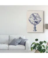 Vision Studio Armillary Sphere on Linen Ii Canvas Art - 15" x 20"