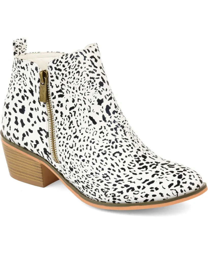 macy's leopard print booties