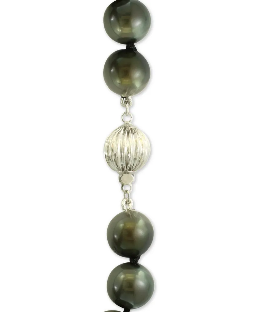 Effy Cultured Black Tahitian Pearl (10mm) 18" Collar Necklace