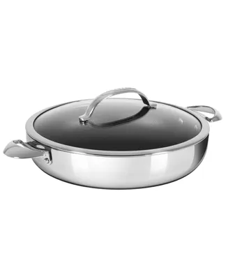 Scanpan HaptIQ 5.25 qt, 4.8 L, 12.5", 32cm Nonstick Induction Suitable Covered Chef Pan, Mirror Polished Stainless Exterior