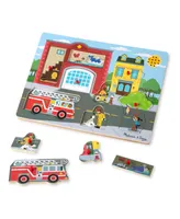 Melissa and Doug Around the Fire Station Sound Puzzle