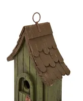 Glitzhome Distressed Wooden Birdhouse