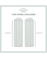 Exclusive Home Curtains Velvet Heavyweight Hidden Tab Top Curtain Panel Pair, 52" x 108"