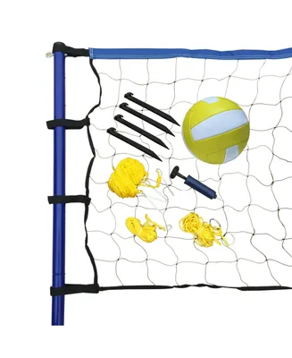 Hathaway Portable Volleyball Net, Posts, Ball and Pump Set