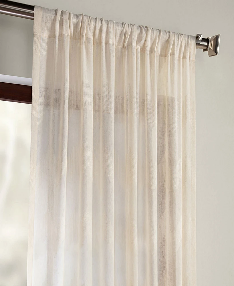 Exclusive Fabrics & Furnishings Linen Sheer Curtain Panel
