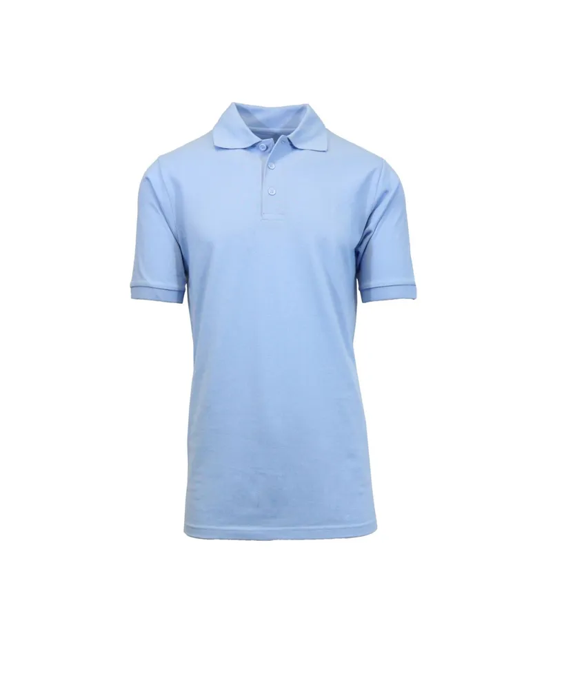 Galaxy By Harvic Men's Short Sleeve Pique Polo Shirts