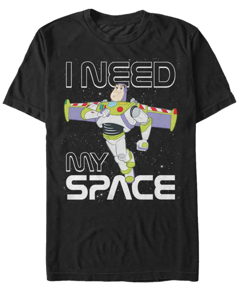 Disney Pixar Men's Toy Story Buzz Need Space Short Sleeve T-Shirt