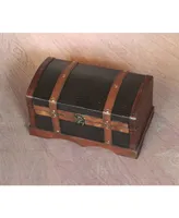Vintiquewise Leather Wooden Chest