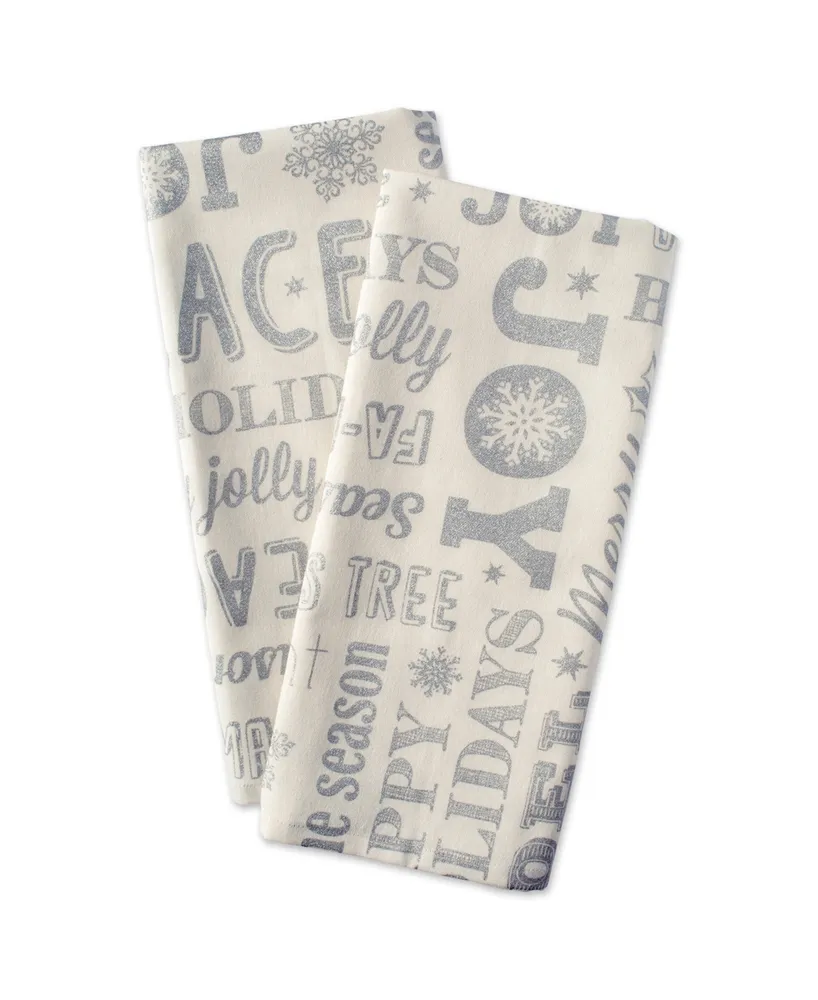 Design Imports Christmas Collage Dishtowel Set