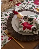 Design Imports Woodland Christmas Napkin , Set of 6