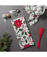 Design Imports Woodland Christmas Dishtowel Set - Off