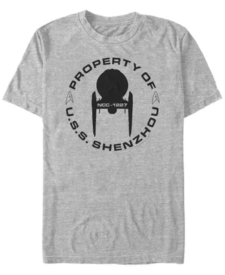 Star Trek Men's Discovery Property of U.s.s. Shenzhou Short Sleeve T-Shirt
