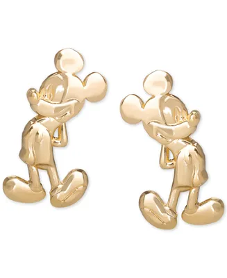 Disney Children's Mickey Mouse Stud Earrings in 14k Gold