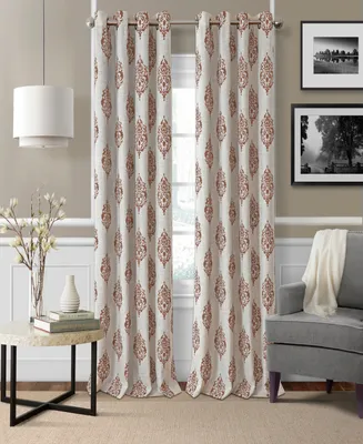 Elrene Home Fashions Navara Medallion Room Darkening Window Curtain
