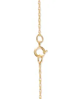 Disney Children's Frozen Elsa 15" Pendant Necklace in 14k Gold
