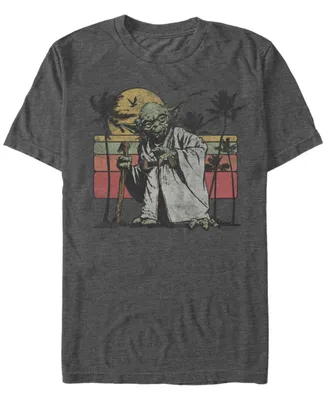 Star Wars Men's Classic Yoda Island Short Sleeve T-Shirt