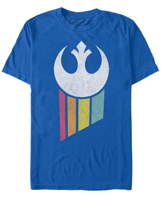 Star Wars Men's Classic Rainbow Rebel Logo Short Sleeve T-Shirt