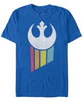 Star Wars Men's Classic Rainbow Rebel Logo Short Sleeve T-Shirt