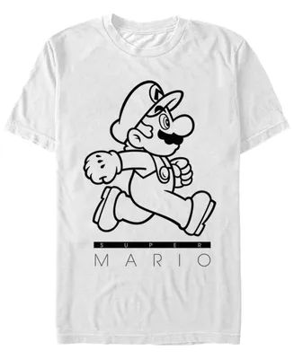 Nintendo Men's Super Mario On The Go Short Sleeve T-Shirt