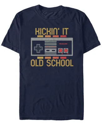 Nintendo Men's Classic Nes Kickin It Old School Controller T-Shirt