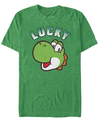 Nintendo Men's Super Mario Lucky Yoshi Short Sleeve T-Shirt