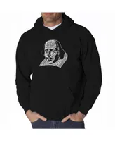 La Pop Art Men's Word Hooded Sweatshirt - Shakespeare